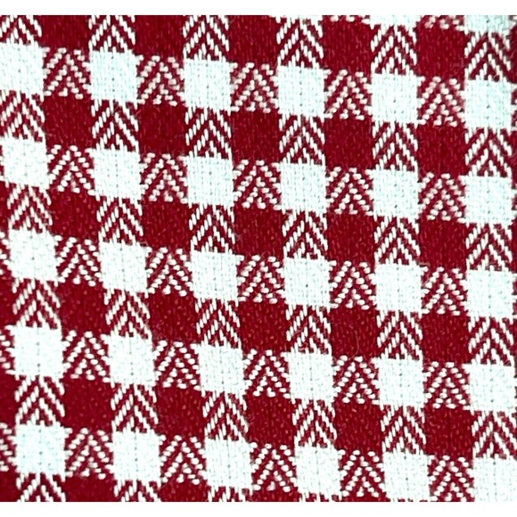 Vtg Brooks Brothers Chevron Check Dress Shirt Mens Large Red/White Long Sleeve - Picture 9 of 10
